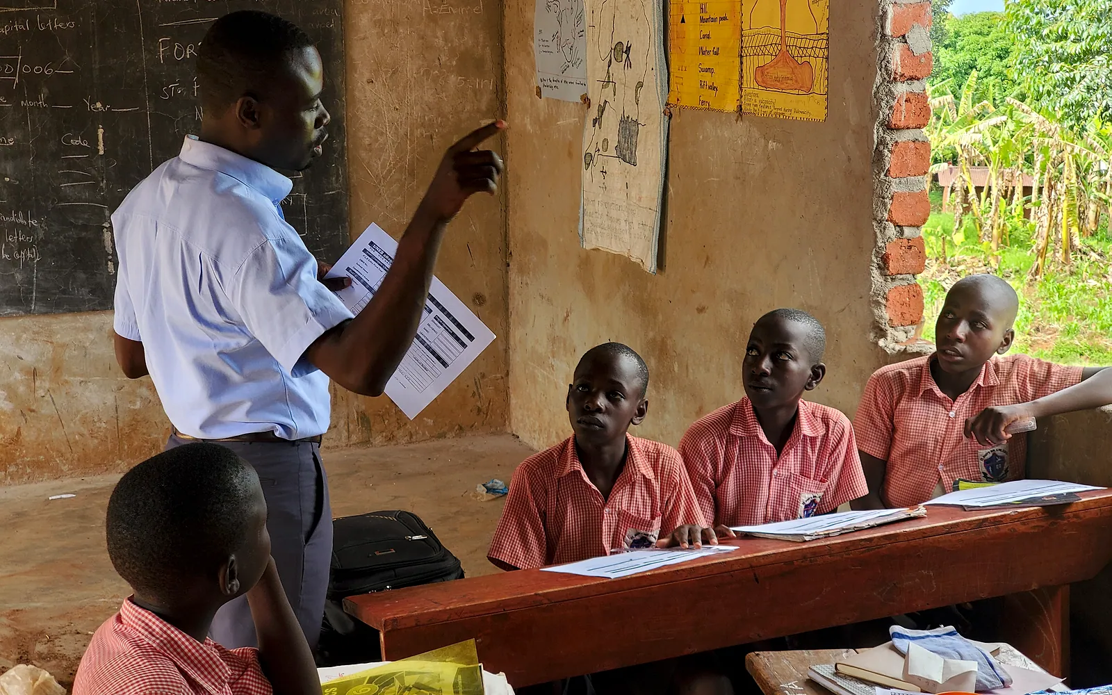 A lesson in Primary Seven